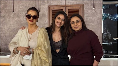 Keerthy Suresh, Rekha, Rani Mukerji at Mardaani 3 screening