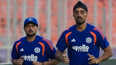 Kuldeep Yadav (left) could be benched again for Arshdeep Singh in Ahmedabad (PTI Photo)
