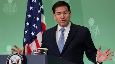 US Secretary of State Marco Rubio at the Critical Minerals Ministerial. (Reuters)