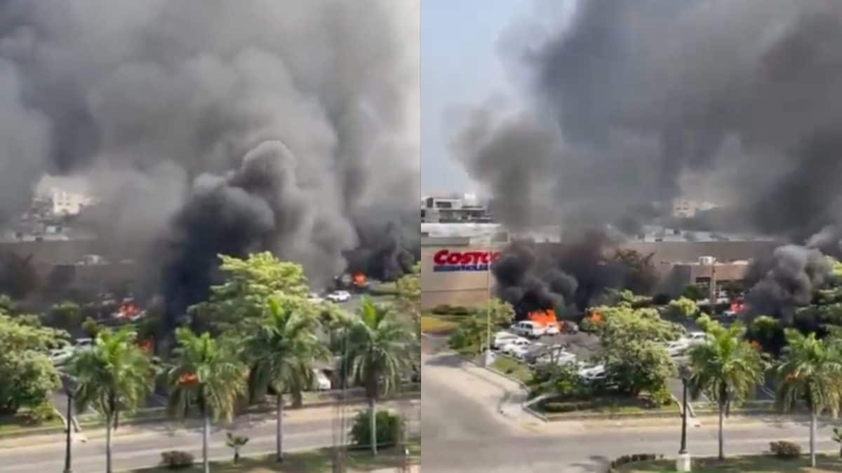 Vehicles Torched, Airport Attacked As Cartel Gunmen Rampage Across Mexico After El Mencho’s Killing | Videos