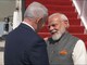 PM Modi with Israeli PM Benjamin Netanyahu at Ben  Gurion airport. (Prime Minister of Israel)