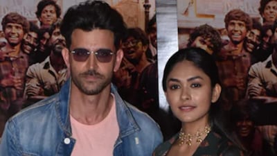 Mrunal and Hrithik worked together in Super 30.