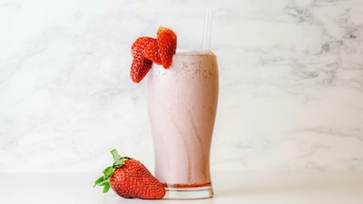 Strawberry sago drink is a popular option for Iftar during Ramadan