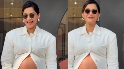 Sonam Kapoor was spotted flaunting her baby bump. (Photo Credit: Instagram)