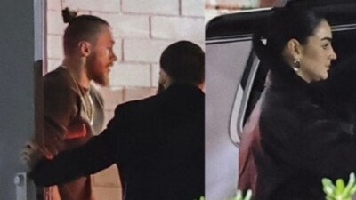 Taylor Swift and Travis Kelce were seen exiting a West Hollywood club (Photo Credit: X)