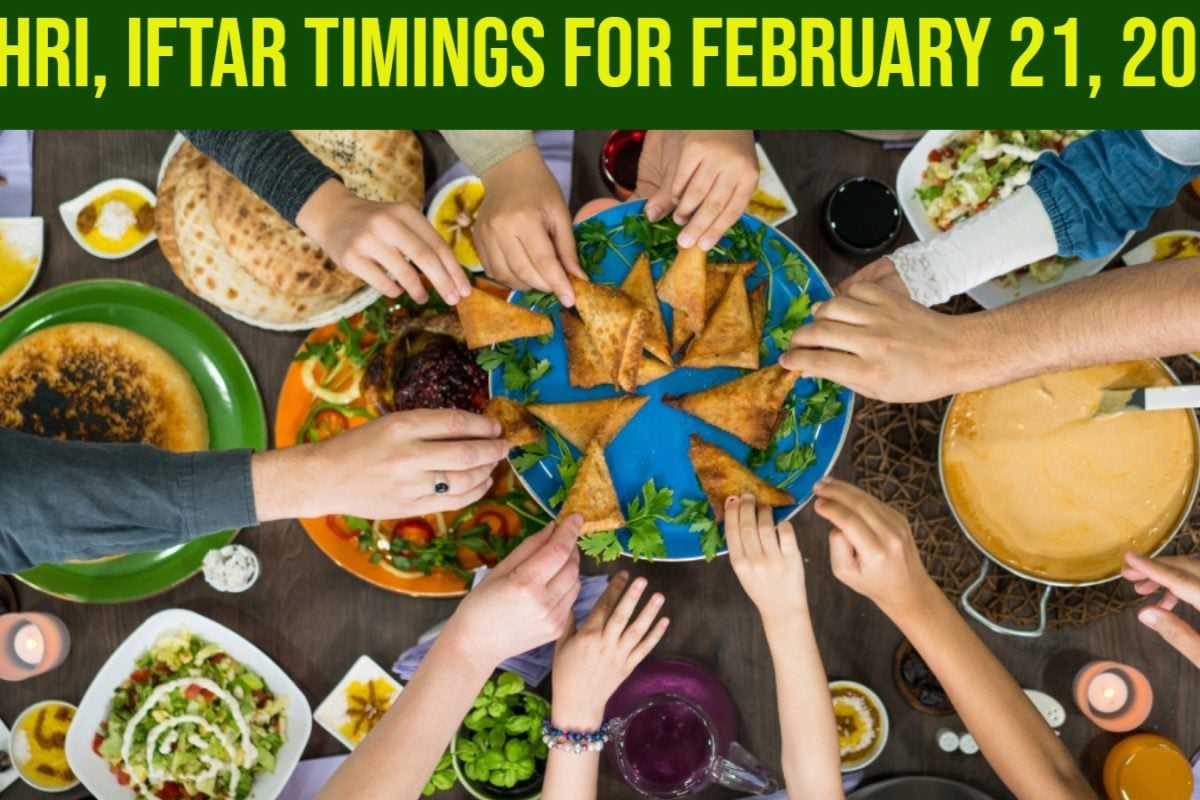 Ramadan 2026 Sehri, Iftar Timings For February 21, 2026: Delhi, Mumbai, Bengaluru And More