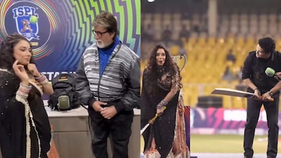 Rupali Ganguly recently shared the stage with megastar Amitabh Bachchan and cricket legend Sachin Tendulkar at the ISPL event.
