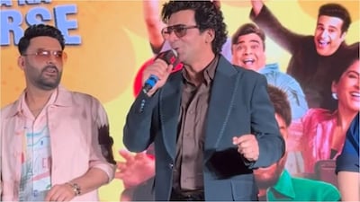 Kapil Sharma and cast at Netflix event announcing The Great Indian Kapil Show Season 5.