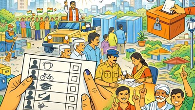 Contesting Candidates of Ramagundam Ward No. 60 in the 2026 Telangana election. (Image: News18 Elections)