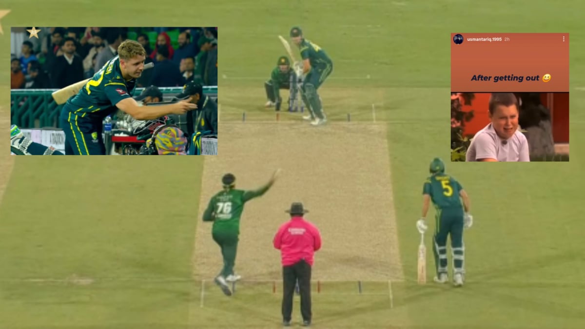 Usman Tariq trolls Cameron Green after dismissal