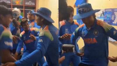 Vaibhav Sooryavanshi dancing his heart out.