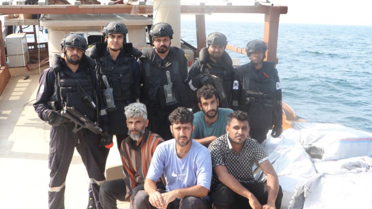 Indian Coast Guard Seizes Foreign Boat With Smuggled Cigarettes Off Gujarat Coast | India News Indian Coast Guard Seizes Foreign Boat With Smuggled Cigarettes Off Gujarat Coast | India News