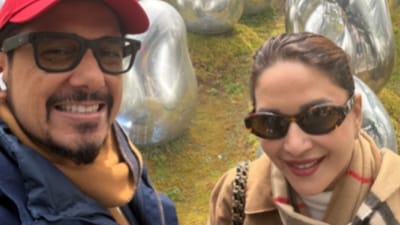 Madhuri Dixit and Shriram Nene wore traditional Japanese outfits.(Photo Credit: Instagram)