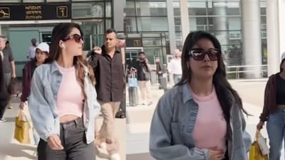 Shehnaaz Gill Walks Past Fan at Airport(Photo Credit: Instagram)