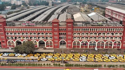The Cab Road also divides the station in a very visible way.
