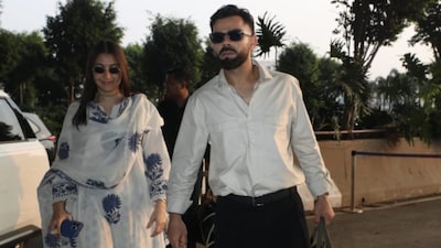Virat Kohli and Anushka Sharma were spotted at the airport recently.