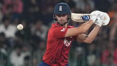 England's T20 World Cup hero so far, Will Jacks.(AP)