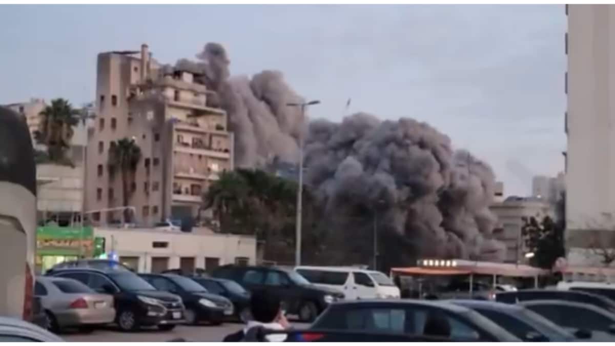Beirut's Multi-Storey Building Flattened Within Seconds In Israeli Attack | Video