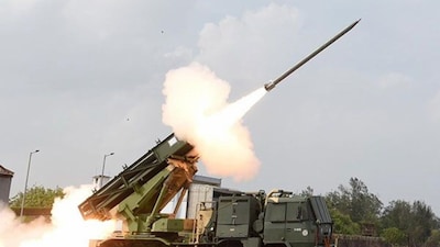 Pinaka Rocket Guided Missile system (Photo: ANI/File)