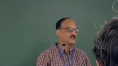 The accused professor ,Muralidhar Deshpande. 