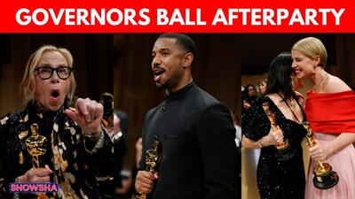 Michael B. Jordan, Jessie Buckley Engrave Oscars at Governors Ball Afterparty