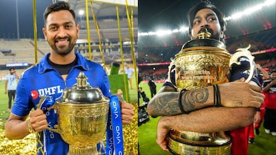3 players to win IPL with both MI and RCB. (Picture Credit: Instagram/krunalpandya_official)