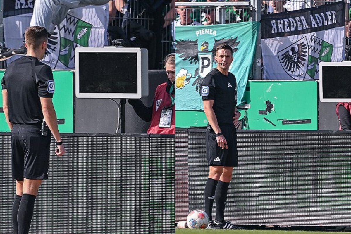 Furstrated Fan Unplugs VAR Monitor During Bundesliga 2 Match | WATCH