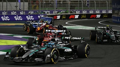 A snapshot from the 2025 Saudi Arabian GP (AFP)