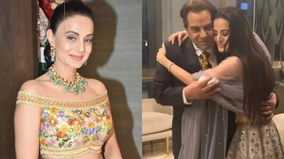 Ameesha Patel recalls how Dharmendra treated her like family and lovingly referred to her as ‘Ameesha Deol’, reflecting on their close bond.