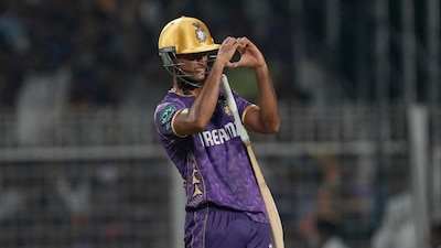KKR's young star Angkrish Raghuvanshi in the IPL (PTI)