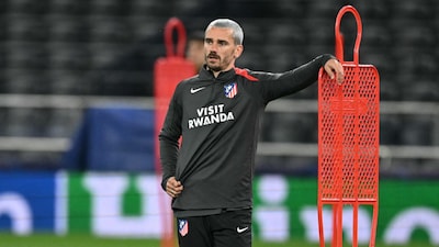 Antoine Griezmann with Atletico Madrid (AFP)