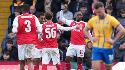 Arsenal survived a scare to overcome third-tier Mansfield 2-1. (Picture Credit: AFP)