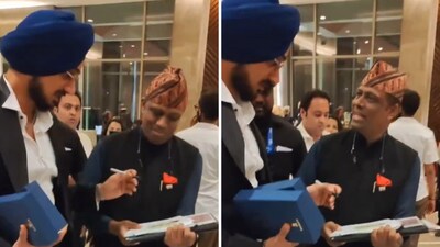 Arshdeep Singh's hilarious interaction with a fan (X/Screengrab)