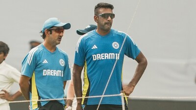Ravichandran Ashwin with Gautam Gambhir during his Team India days (PTI)