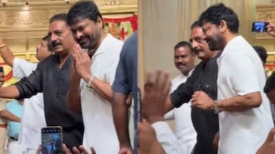 Prakash Raj Turns ‘Bodyguard’ For Chiranjeevi.