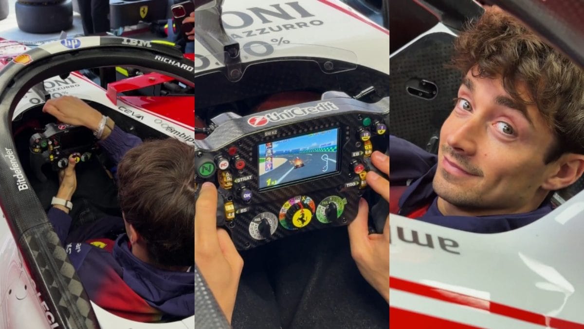 Ferrari Trolls F1 Grid With Mario Kart Clip After Leclerc’s ‘Mushroom’ Moment | WATCH
