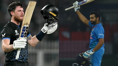 Finn Allen breaks Rohit Sharma's record of fastest T20I century against a full-member team. (Picture Credit: AFP)