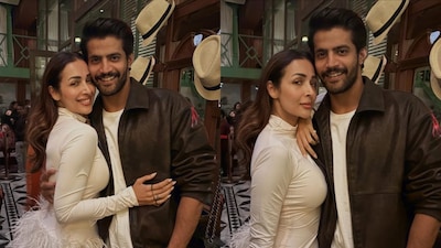 Malaika Arora was spotted partying with Splitsvilla fame Sorab Bedi.