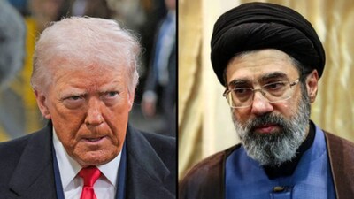 US President Donald Trump and Iran's new Supreme leader Mojtaba Khamenei.