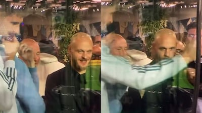Federico Dimarco and the Italian team staff celebrating Bosnia's win, whom they will face in the playoff final (Screengrabs from X) 