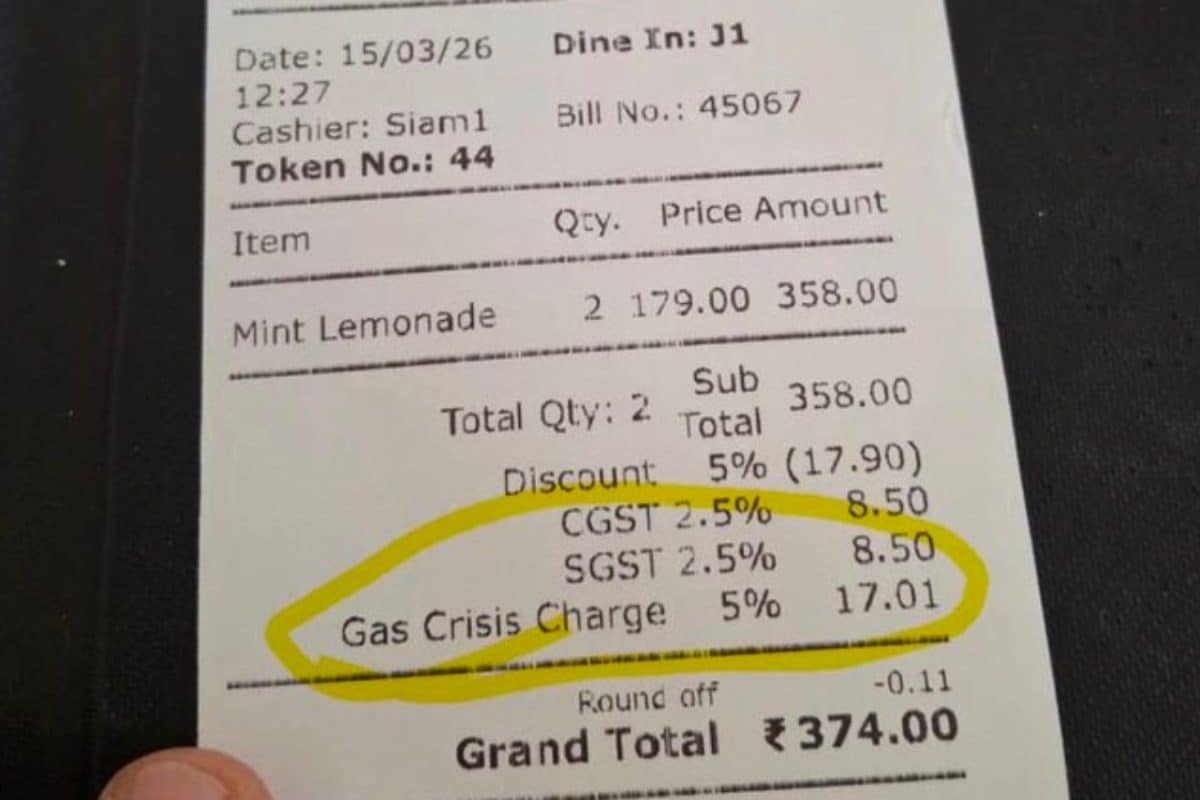 ‘Did They Boil It?’: Bengaluru Cafe’s 5% ‘Gas Crisis’ Fee On Lemonade Sparks Online Debate