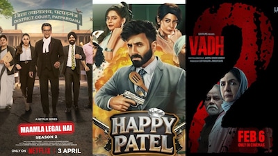 Happy Patel, Maamla Legal Hai Season 2 and Vadh 2 headline this week’s OTT slate alongside XO Kitty Season 3, Bloodhounds 2 and more.