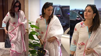 Kareena Kapoor Khan keeps summer style effortlessly chic in a floral Rozapret kurta set, proving less is always more. 
