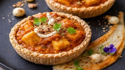 A Modern Navratri Delight: Makhania Paneer Makhana Tart Recipe