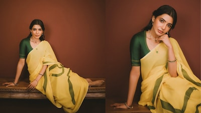 Samantha Ruth Prabhu’s Kasavu saree look in ‘Bapu Bomma’ series steals the spotlight during Maa Inti Bangaaram promotions