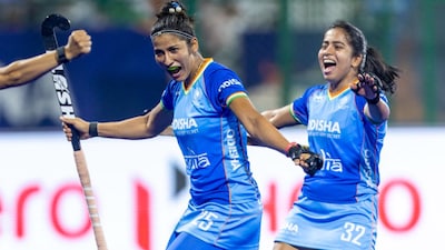 Indian women’s hockey team secured a dominant 4-1 victory against Wales in a Pool B clash at the FIH Hockey World Cup Qualifiers