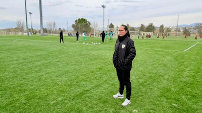 Indian Women's Team head coach Amelia Valverde (AIFF Media)