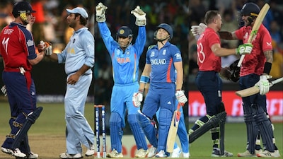 India's record vs England in T20 World Cup. (Picture Credit: AFP)