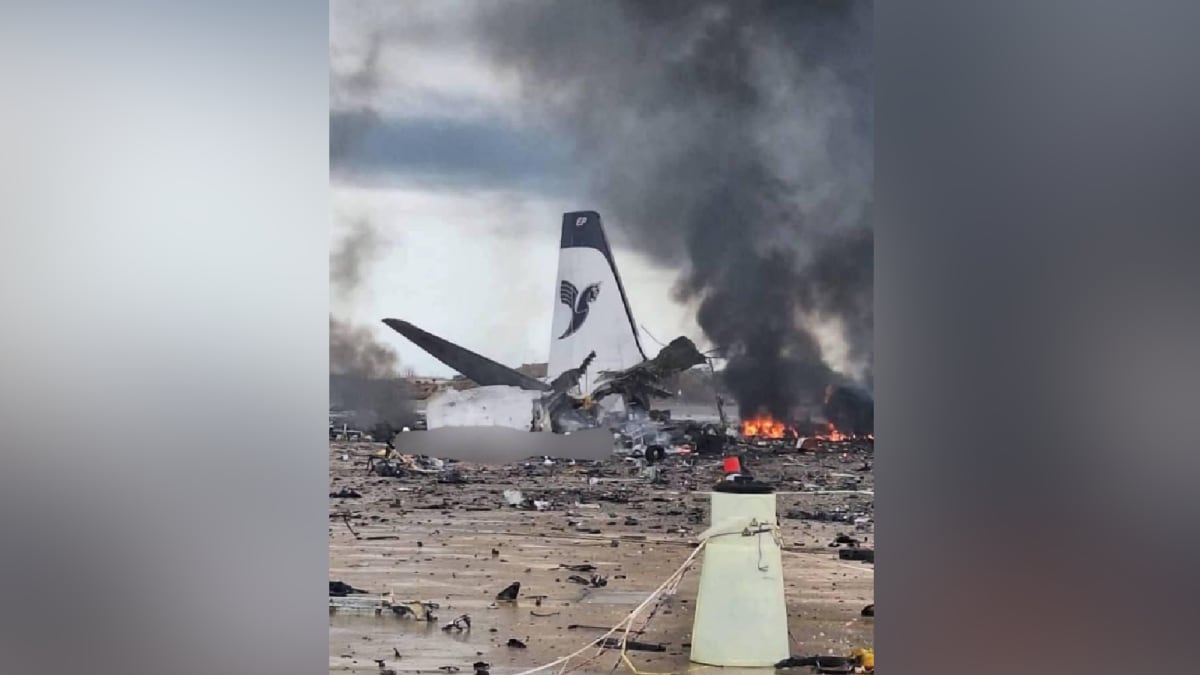 Passenger Plane In Iran’s Bushehr Airport Destroyed In US-Israeli Strikes