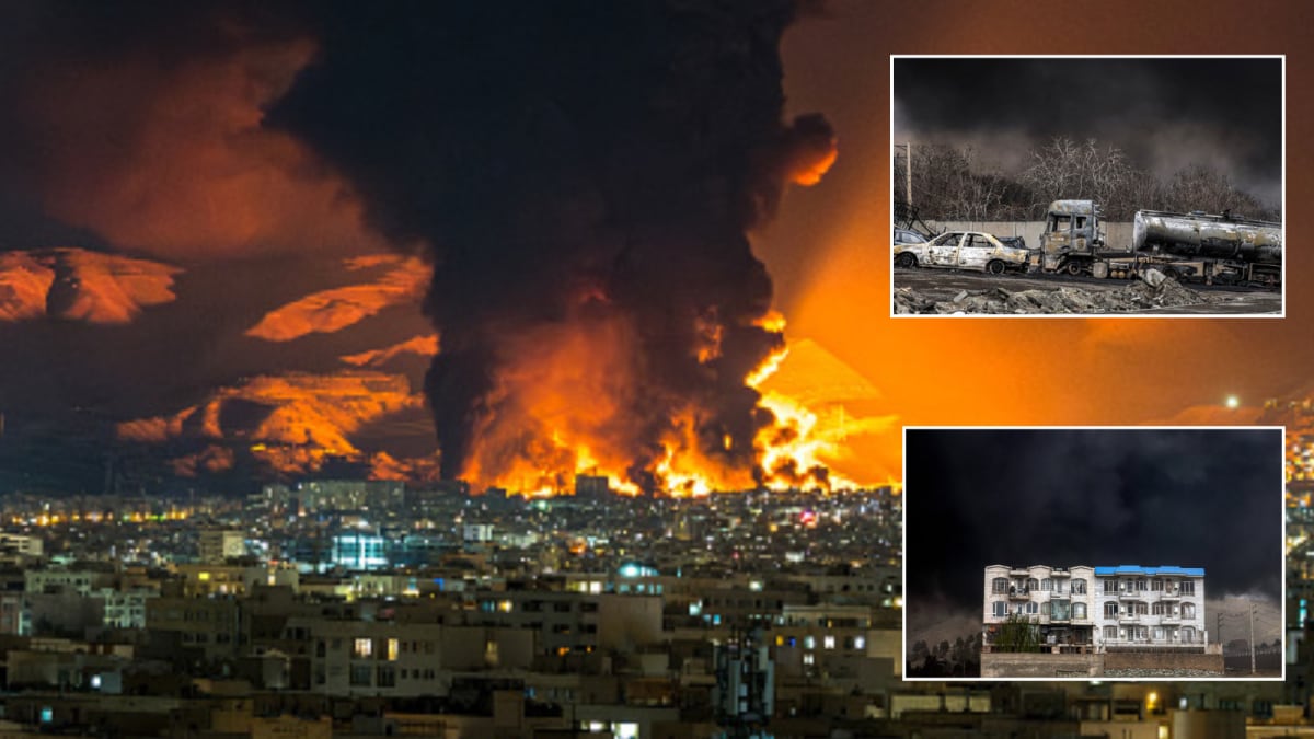 Fire, Toxic Smoke, Acid Rain: Israeli Strike On Iran's Oil Sites Looks Apocalyptic - See Pics